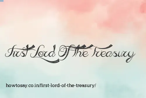 First Lord Of The Treasury