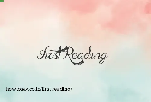 First Reading