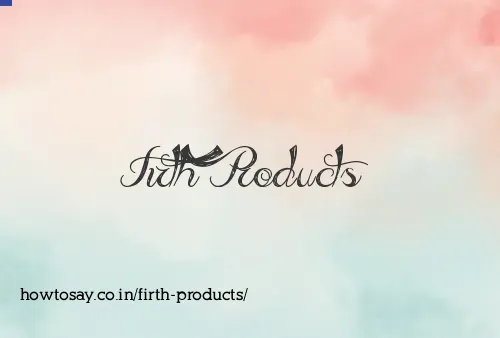 Firth Products