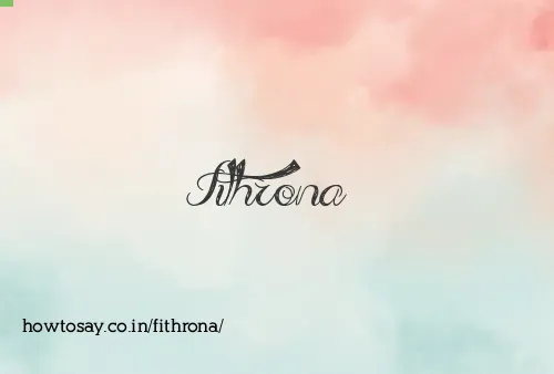 Fithrona