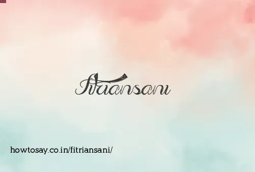 Fitriansani