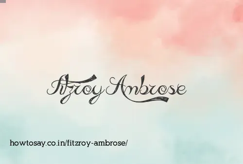 Fitzroy Ambrose