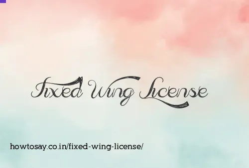 Fixed Wing License