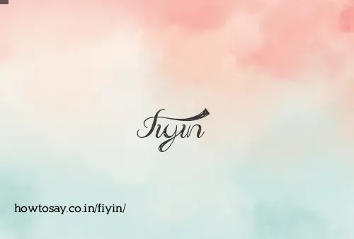 Fiyin