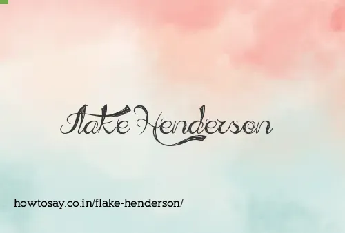 Flake Henderson