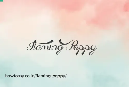 Flaming Poppy