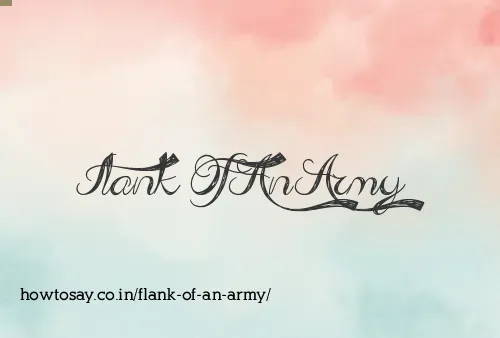 Flank Of An Army