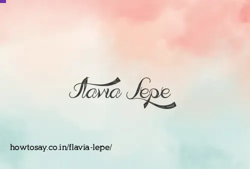Flavia Lepe