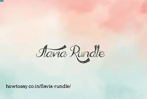 Flavia Rundle