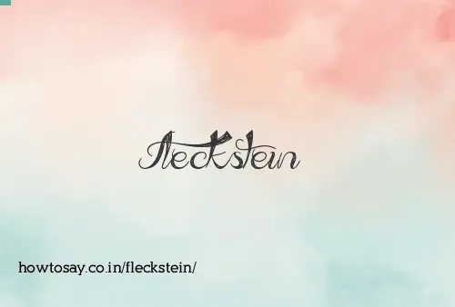 Fleckstein
