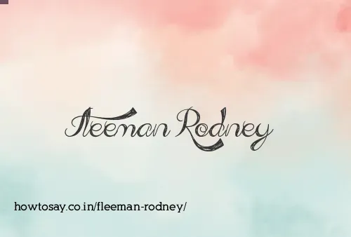 Fleeman Rodney
