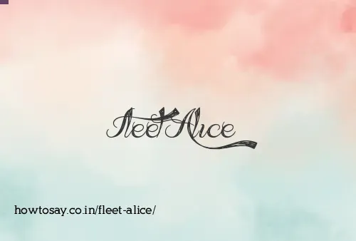 Fleet Alice