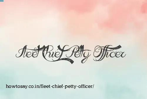 Fleet Chief Petty Officer