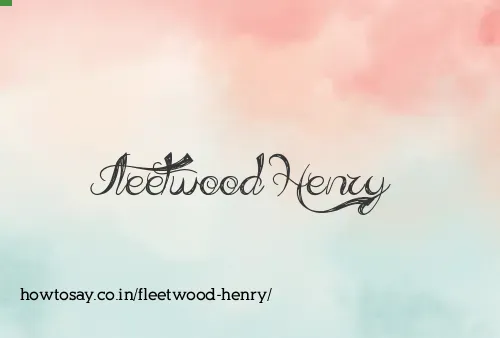 Fleetwood Henry