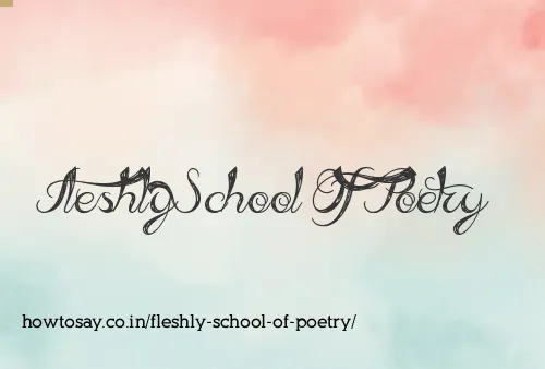 Fleshly School Of Poetry