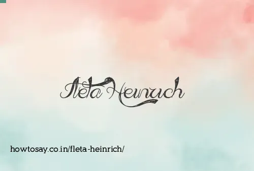 Fleta Heinrich