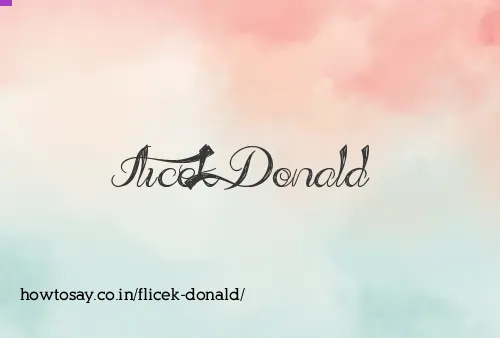 Flicek Donald