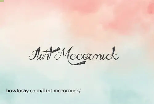 Flint Mccormick