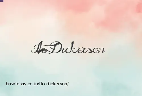 Flo Dickerson
