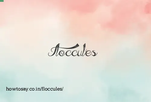 Floccules