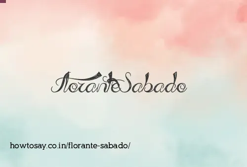 Florante Sabado