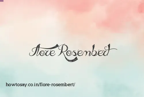 Flore Rosembert
