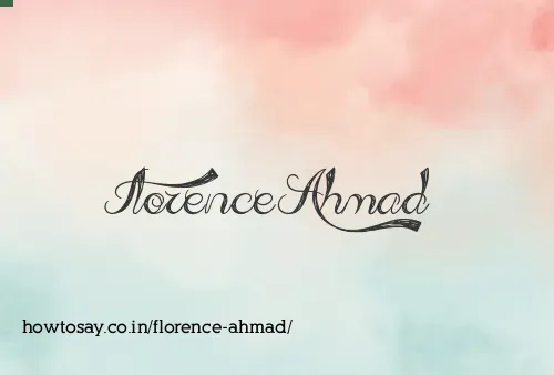 Florence Ahmad