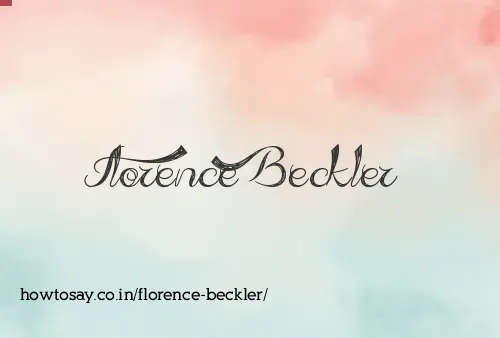 Florence Beckler