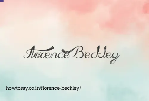 Florence Beckley