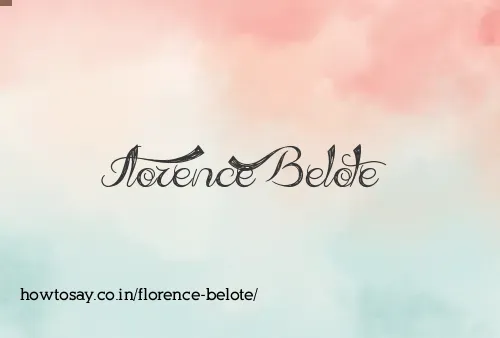 Florence Belote