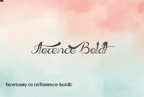 Florence Boldt