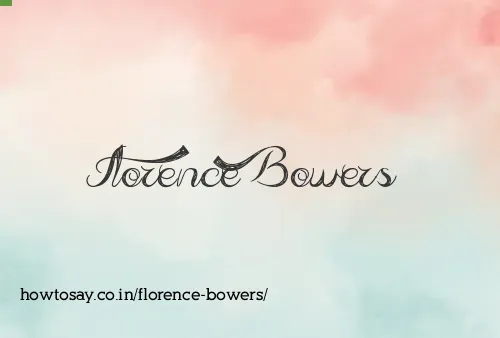Florence Bowers