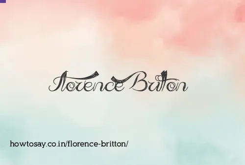 Florence Britton