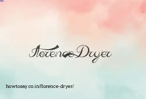 Florence Dryer