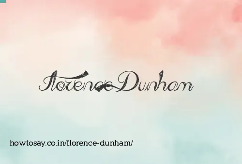 Florence Dunham