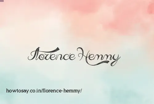 Florence Hemmy