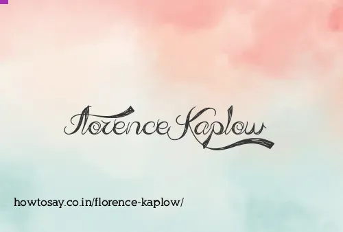 Florence Kaplow