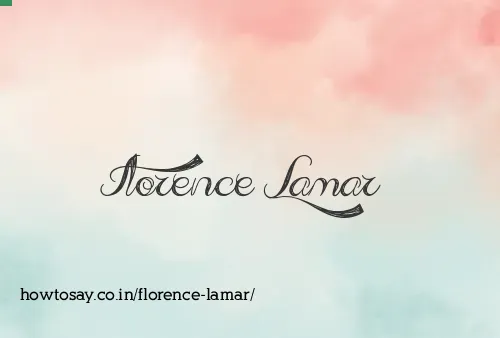 Florence Lamar