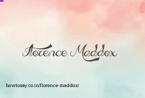 Florence Maddox