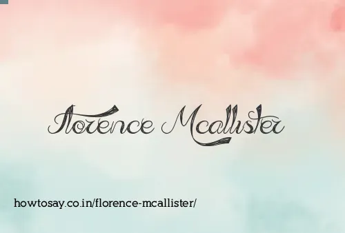 Florence Mcallister