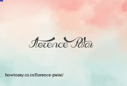 Florence Patai