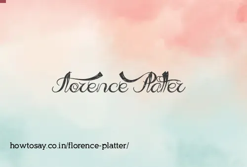 Florence Platter