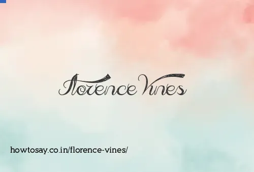 Florence Vines