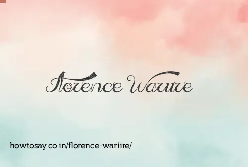 Florence Wariire
