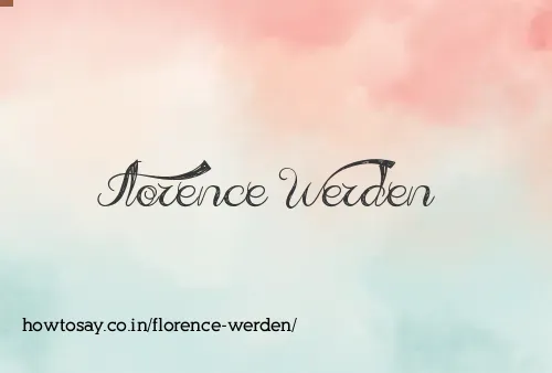 Florence Werden