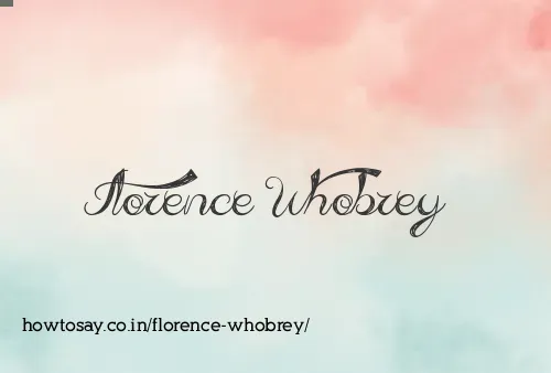 Florence Whobrey