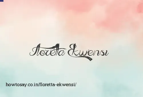 Floretta Ekwensi