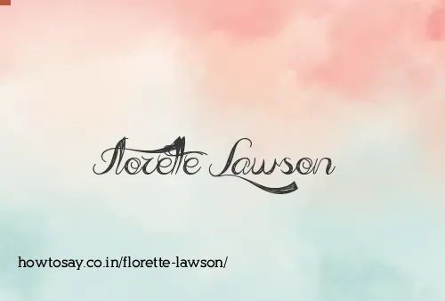 Florette Lawson