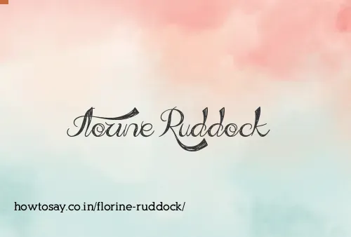Florine Ruddock