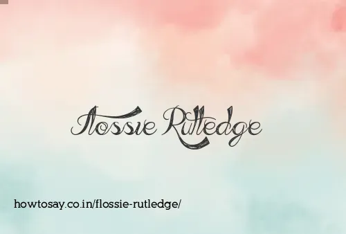Flossie Rutledge